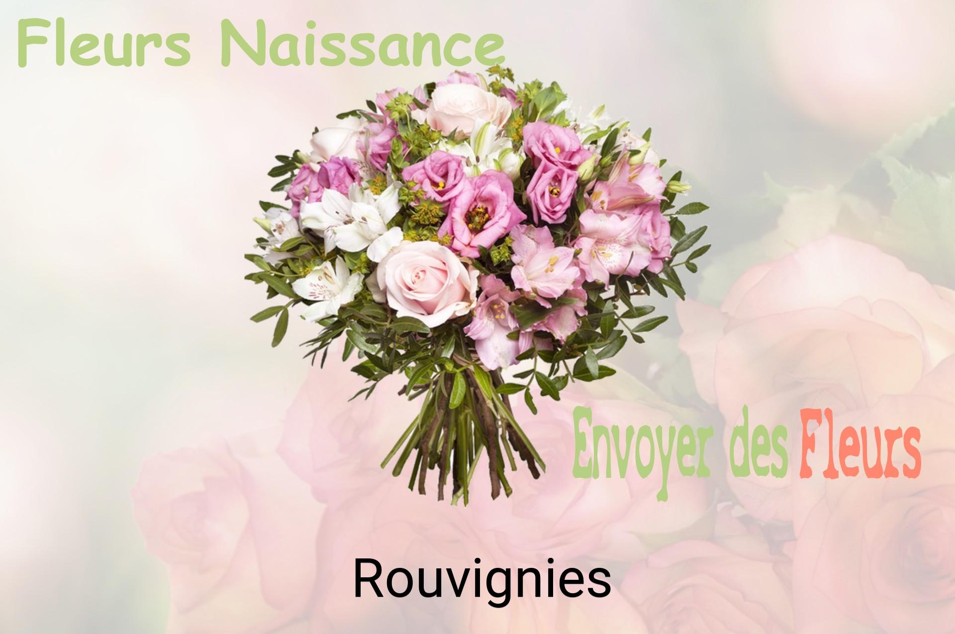 Bouquet de fleurs de naissance livré à Rouvignies