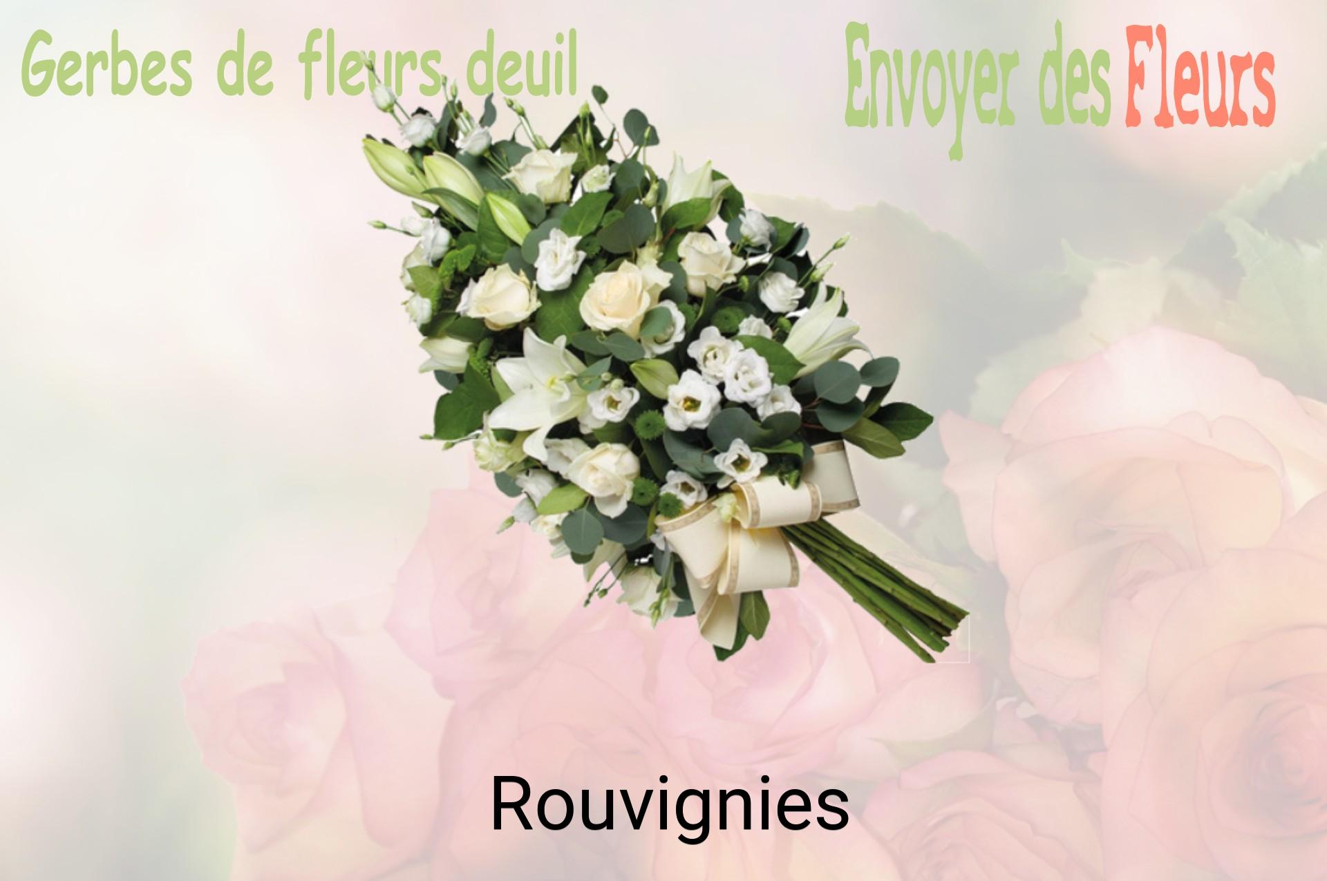 Gerbe de fleurs de deuil livrée à Rouvignies